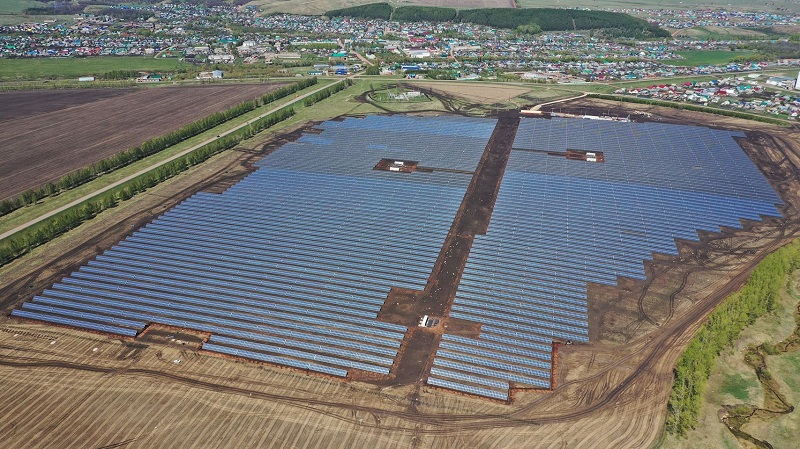 Введена в эксплуатацию крупнейшая солнечная электростанция Башкирии
